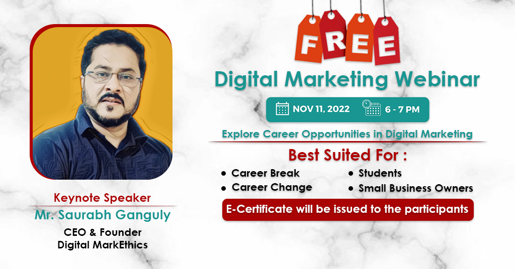 UDiGiMe is Organizing A Webinar on Digital Marketing Career Scope